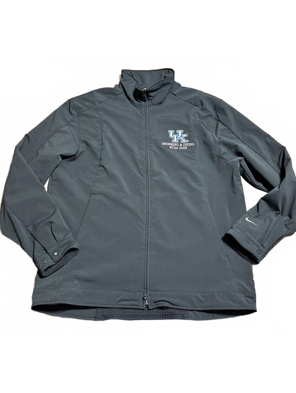 Nike Golf Kentucky Wildcats Swimming Diving NCAA 2008 Jacket Mens L Black UK